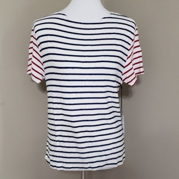 New Hye Park and Lune “Neptune” Premium Striped Casual T-Shirt Medium - Picture 3 of 8